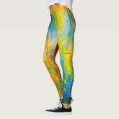 Belles Leggings d'Art Abstrait (Gauche)