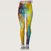Belles Leggings d'Art Abstrait (Devant)