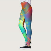 Belles Leggings d'Art Abstrait (Gauche)