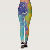 Belles Leggings d'Art Abstrait (Dos)