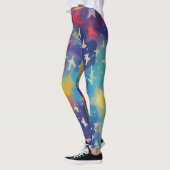 Belles Leggings d'Art Abstrait (Gauche)