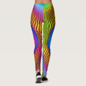 Belles Leggings d'Art Abstrait (Dos)