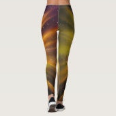 Belles Leggings d'Art Abstrait (Dos)