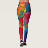 Belles Leggings d'Art Abstrait (Dos)
