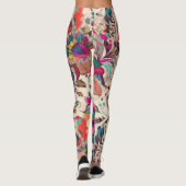 Belles Leggings d'Art Abstrait Traditionnel (Dos)