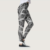 Belles Leggings d'Art Abstrait Traditionnel (Droite)