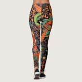 Belles Leggings d'Art Abstrait Traditionnel (Dos)
