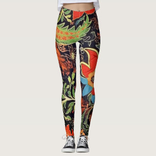 Belles Leggings d'Art Abstrait Traditionnel