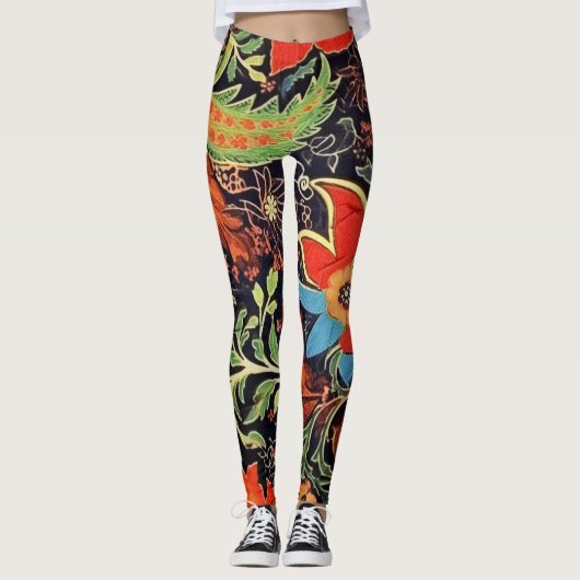 Belles Leggings d'Art Abstrait Traditionnel (Devant)