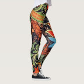Belles Leggings d'Art Abstrait Traditionnel (Droite)