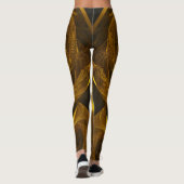 Belles Leggings d'Art Abstrait Traditionnel (Dos)