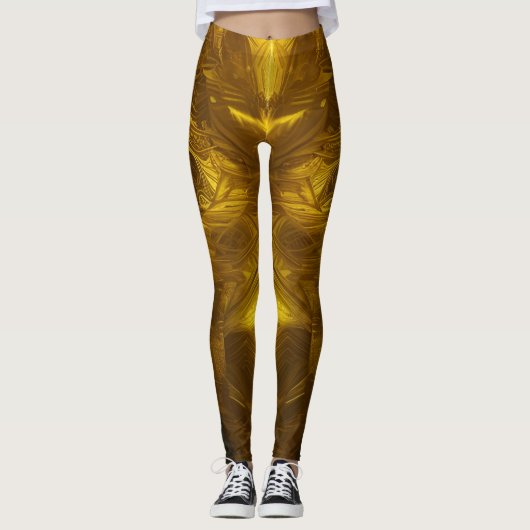 Belles Leggings d'Art Abstrait Traditionnel (Devant)