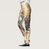 Belles Leggings d'Art Abstrait Traditionnel (Gauche)