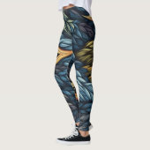 Belles Leggings d'Art Abstrait Traditionnel (Gauche)