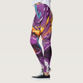 Belles Leggings d'Art Abstrait Traditionnel (Gauche)