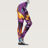 Belles Leggings d'Art Abstrait Traditionnel (Droite)