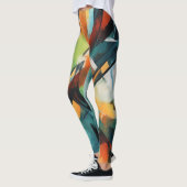 Belles Leggings d'Art Abstrait Traditionnel (Gauche)