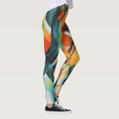 Belles Leggings d'Art Abstrait Traditionnel (Droite)