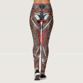 Belles Leggings d'Art Abstrait Traditionnel (Dos)
