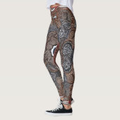 Belles Leggings d'Art Abstrait Traditionnel (Gauche)
