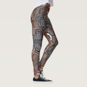 Belles Leggings d'Art Abstrait Traditionnel (Droite)