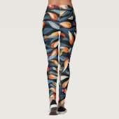Belles Leggings d'Art Abstrait Traditionnel (Dos)