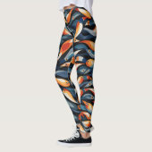 Belles Leggings d'Art Abstrait Traditionnel (Gauche)