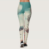 Belles Leggings d'Art Abstrait Traditionnel (Dos)