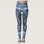 Belles Leggings d'Art Abstrait Traditionnel (Devant)