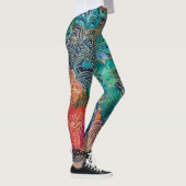 Belles Leggings d'Art Abstrait Traditionnel (Droite)