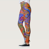 Belles Leggings d'Art Abstrait Traditionnel (Gauche)