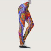 Belles Leggings d'Art Abstrait Traditionnel (Droite)