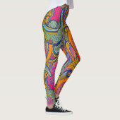Belles Leggings d'Art Abstrait Traditionnel (Droite)