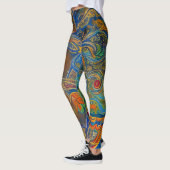 Belles Leggings d'Art Abstrait Traditionnel (Gauche)