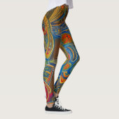 Belles Leggings d'Art Abstrait Traditionnel (Droite)