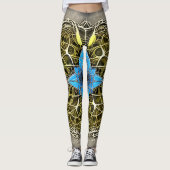 Belles Leggings d'Art Abstrait Traditionnel (Devant)