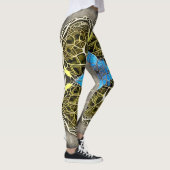 Belles Leggings d'Art Abstrait Traditionnel (Droite)
