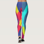Belles Leggings d'Art Abstrait Traditionnel (Dos)