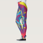 Belles Leggings d'Art Abstrait Traditionnel (Gauche)