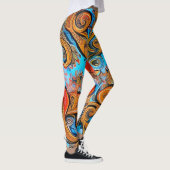Belles Leggings d'Art Abstrait Traditionnel (Droite)