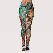 Belles Leggings d'Art Abstrait Traditionnel (Dos)