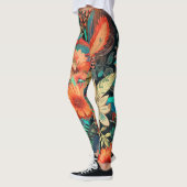Belles Leggings d'Art Abstrait Traditionnel (Gauche)