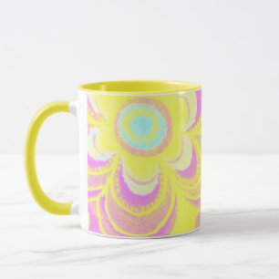 BELLES MUGS DE CAFÉ À FLEURS