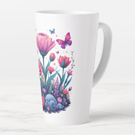 Belles Mugs Fleurs (Angle droit)