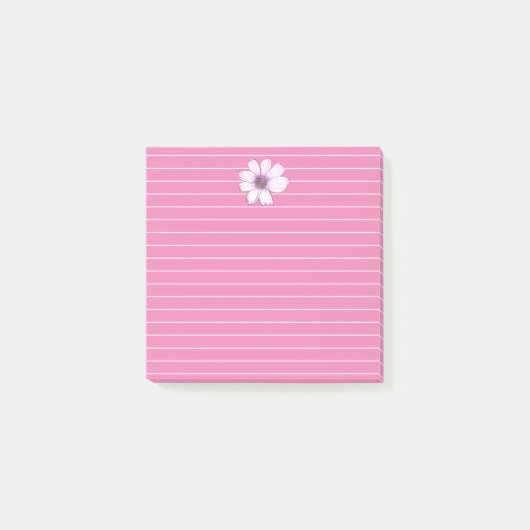 Belles notes de post-it aux fleurs (Devant)