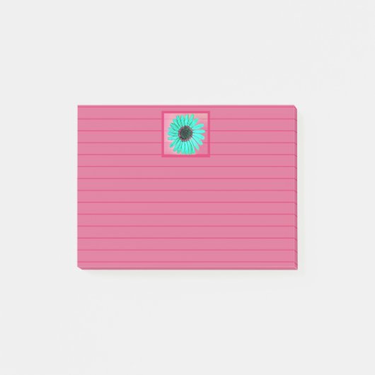 Belles notes de post-it aux fleurs (Devant)