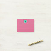 Belles notes de post-it aux fleurs (Sur un bureau)