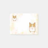 Belles notes de post-it de bout de corgi (Devant)