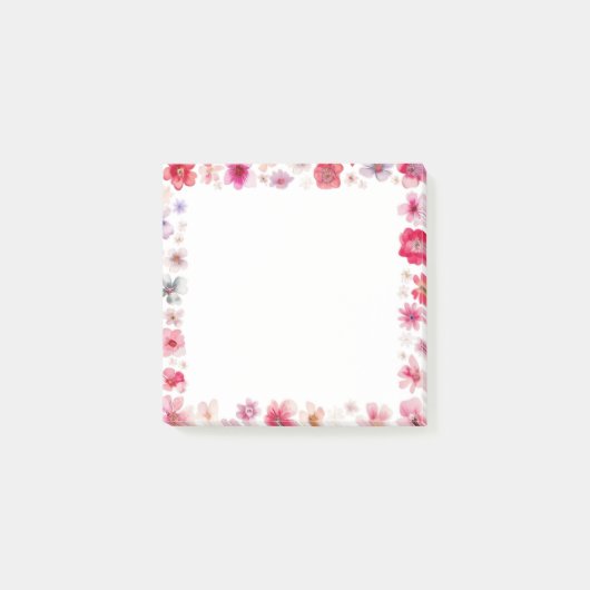 Belles notes florales post-it (Devant)
