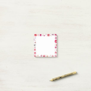 Belles notes florales post-it